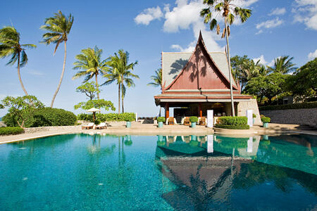 Outdoor pool Chiva Som Thailand