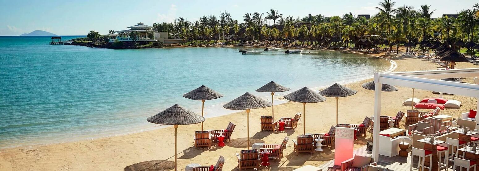 beach at lux grand gaube resort mauritius
