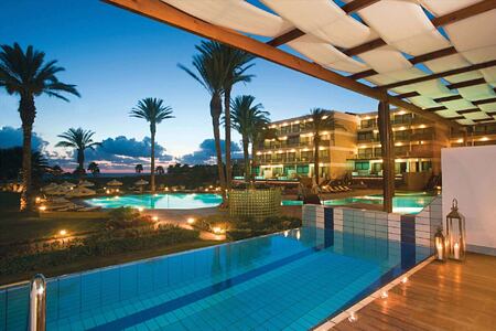 night pool at asimina suites hotel cyprus