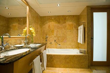 bathroom at asimina suites hotel cyprus