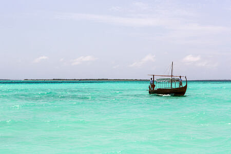 boat at cheval blanc randheli hotel maldives