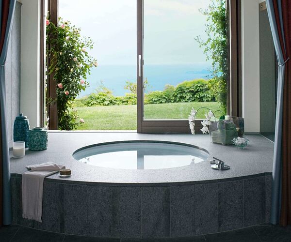 royal suite jacuzzi at Lefay Resort and Spa Italy