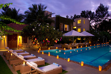 pool at shreyas hotel india