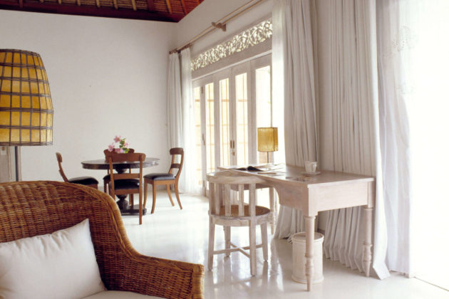 Uma Pool Suite - Living Dining aspect at Uma Ubud resort bali