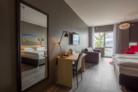 double deluxe room at alda hotel iceland