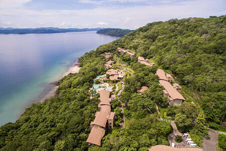 aerial view at andaz peninsula papagayo hotel costa rica