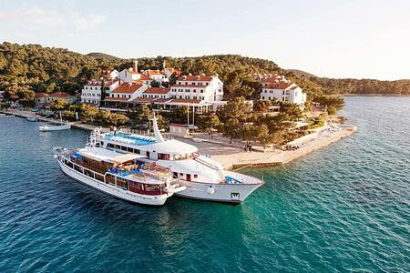 Aerial view of Hotel Odisej Croatia