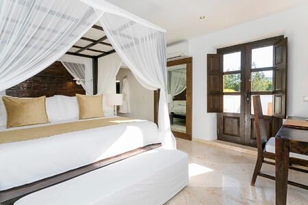 bedroom at atzaro hotel ibiza