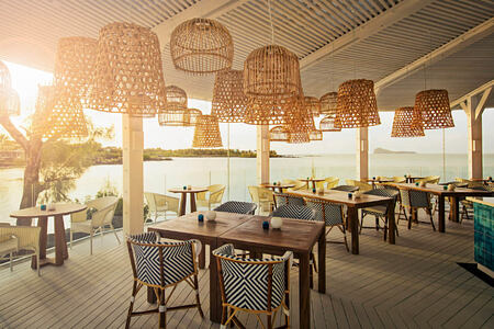 bodrum blue restaurant at lux grand gaube resort mauritius