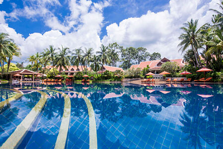 swimming pool at santiburi beach resort and spa