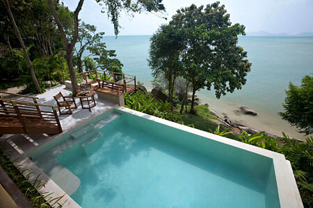 Beach front pool villa at kamalaya resort koh samui thailand