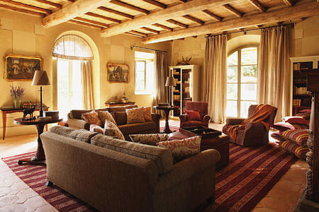 living room at Castiglion del Bosco