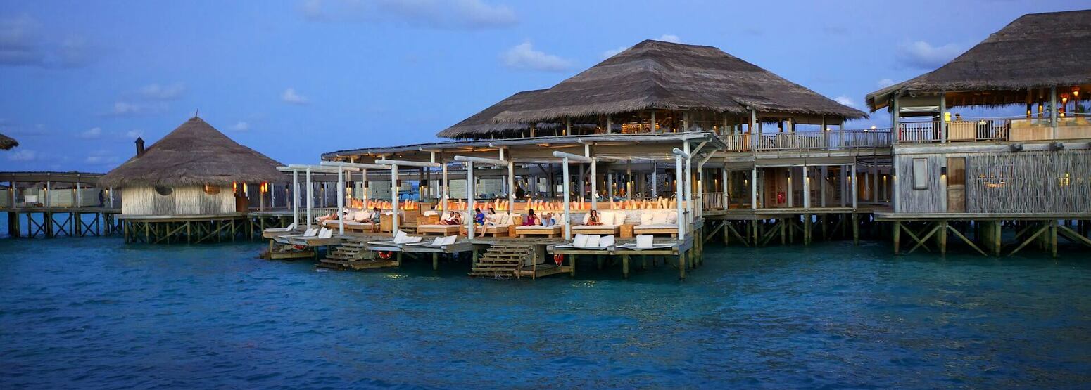 exterior of six senses laamu hotel maldives