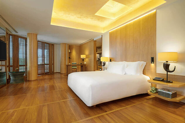 bedroom at chiva som resort thailand