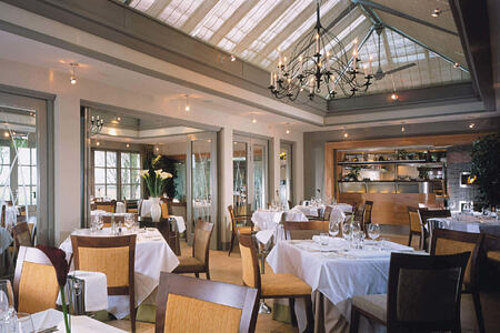 Conservatory Restaurant at calcot manor england uk