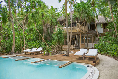 Crusoe Villa Suite 2 Bedroom with Pool at Soneva Fushi Beach Resort Maldives