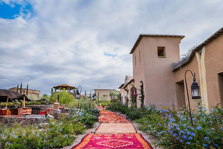 garden at la kasbah beldi morocco