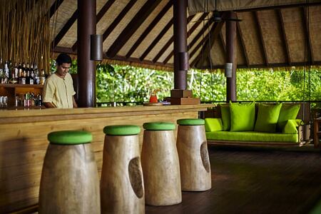 drinks on the hill at six senses samui hotel thailand