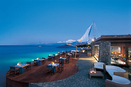 restaurant at elounda bay palace hotel greece