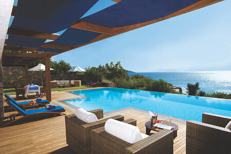 GRAND SUITE FRONT SEA VIEW PRIVATE HEATED POOL - Exterior at elounda bay palace hotel greece