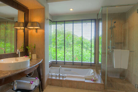 Garden Pavilion bathroom at layana resort and spa thailand