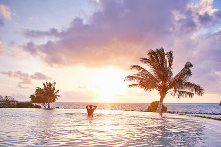 pool at lux maldives resort