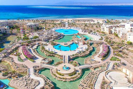 aerial view of kempinski soma bay resort egypt