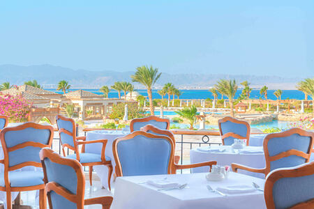 view at restaurant at kempinski soma bay resort egypt