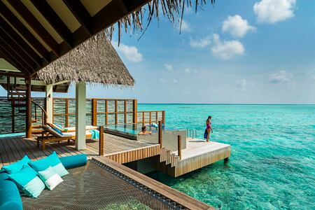 view at Four Seasons Landaa Giraavaru hotel maldives