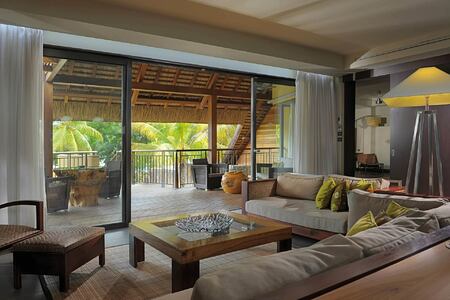 living room at trou aux biches hotel mauritius