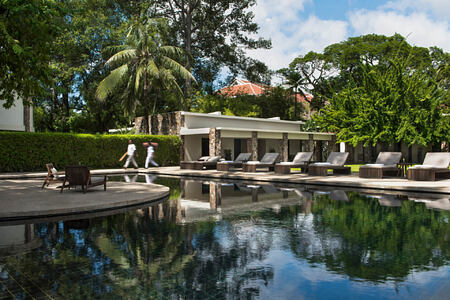 Main Pool at amansara hotel cambodia