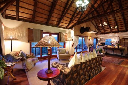 Mkuze Falls safari suite lounge south africa