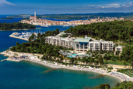 aerial view of Hotel Monte Mulini croatia