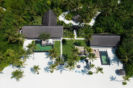 grand sunset residence aerial at reethi rah resort maldives