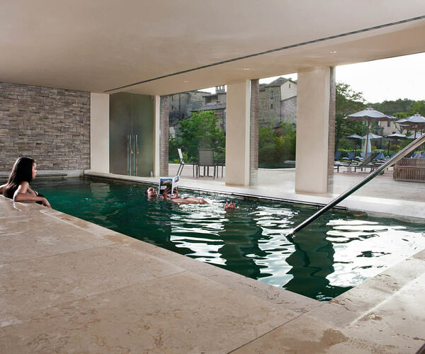 pool at Castel Monastero hotel