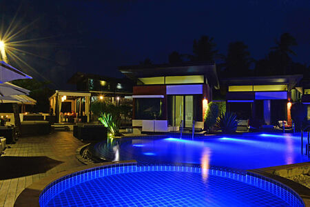 Pool Night at aava resort and spa thailand