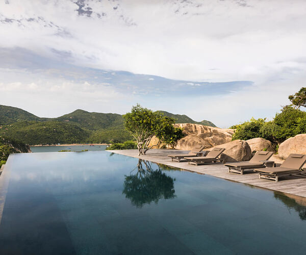 Pool and pool deck - Residence at amanoi luxury resort vietnam