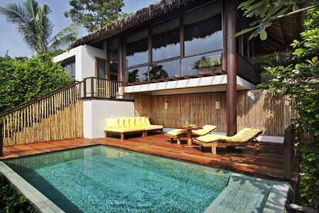pool villa at six senses samui hotel thailand
