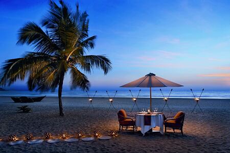 Romantic Dining - Sea at The Leela Goa Resort