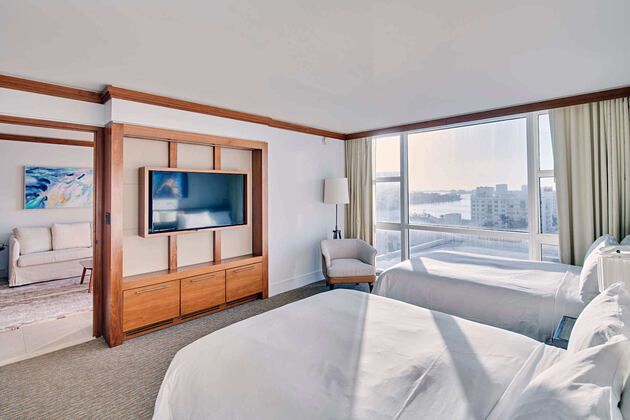 suite city view double bedroom at carillion hotel usa