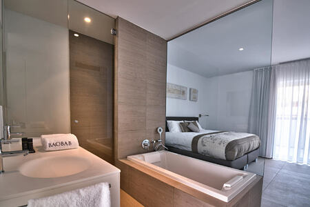 Serenity Rio Bedroom with en Suite Bathroom at baobab suites tenerife