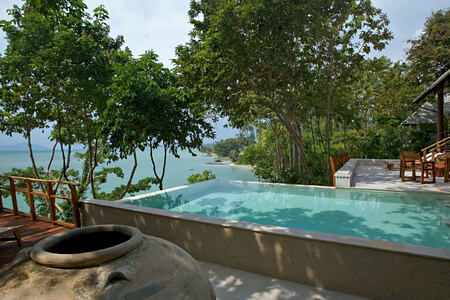 Two bedroom beach front pool villa at kamalaya resort koh samui thailand