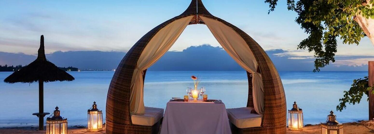 private beach dining at angsana balaclava hotel mauritius