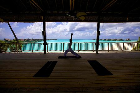 Yoga at Six Senses Spa at six senses laamu hotel maldives