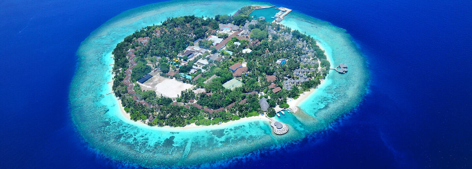 aerial view at Bandos Island Resort Maldives