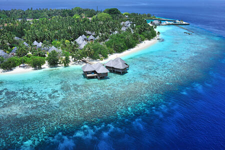 aerial view of bandos island at Bandos Island Resort Maldives