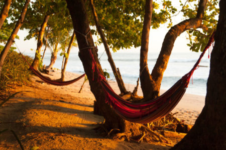 beach hammocks at latitude 10 costa rica