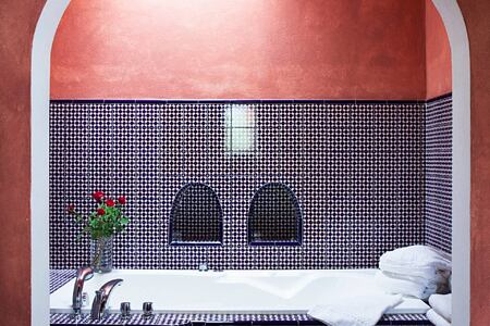 deluxe suite bathroom at can gasi hotel ibiza