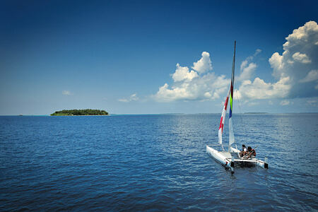 catamaran sailing at Bandos Island Resort Maldives