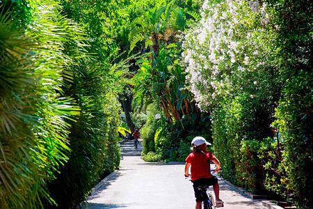 cycling around the resort at Pineta Hotel Italy